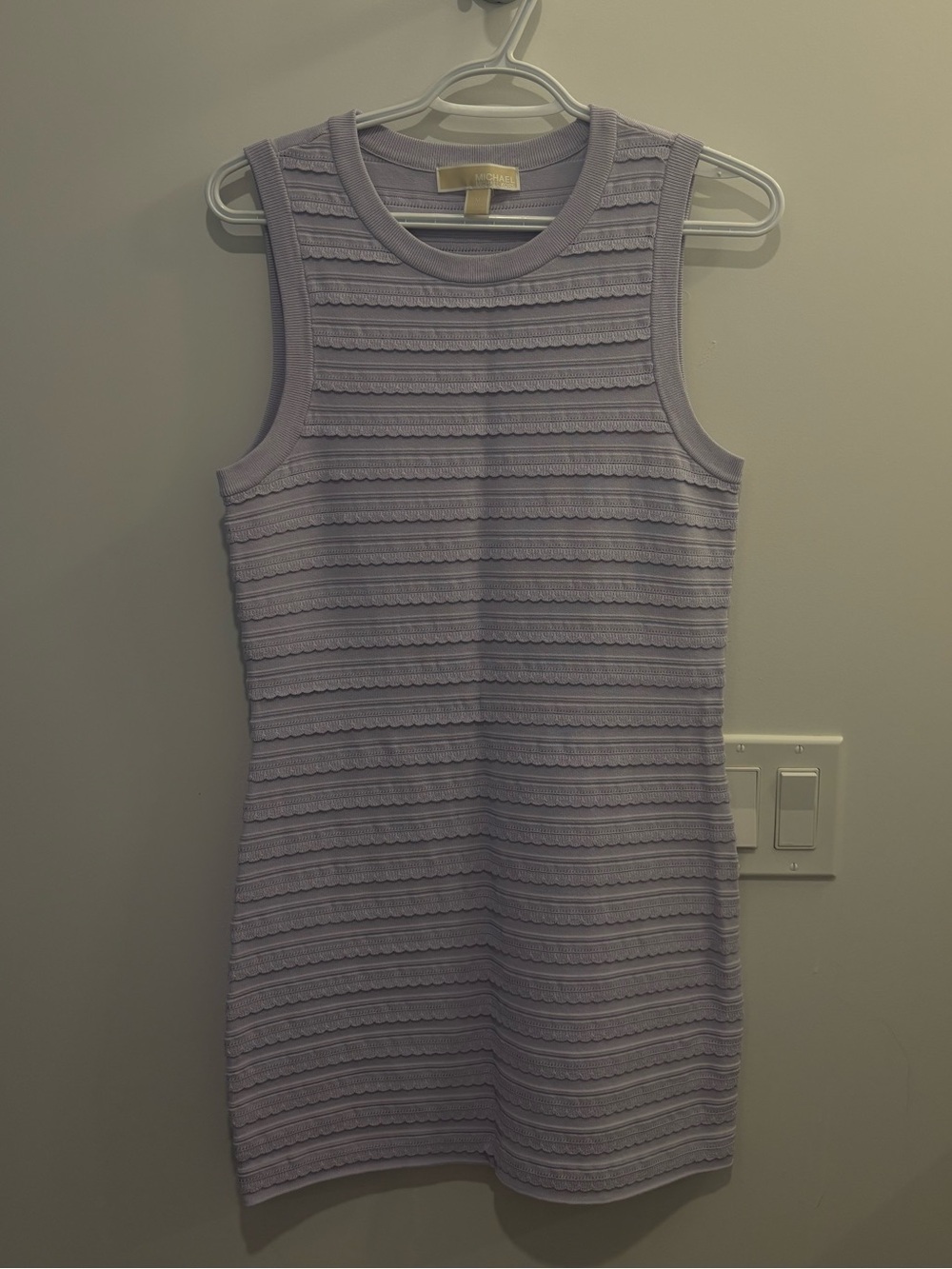 Michael Kors Lavender Knit Mini Dress